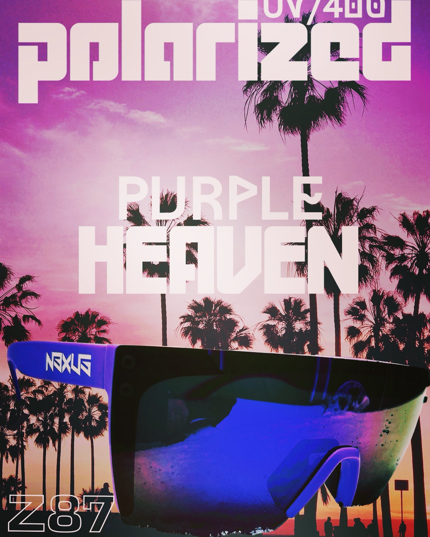 Nexus Brandz California PURPLE HEAVEN POLARIZED UV/400 Ansi Z87