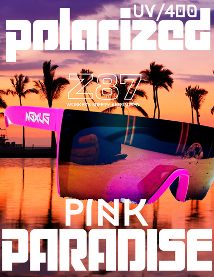 Nexus Brandz California PINK PARADISE POLARIZED UV/400 SHADES Ansi Z87