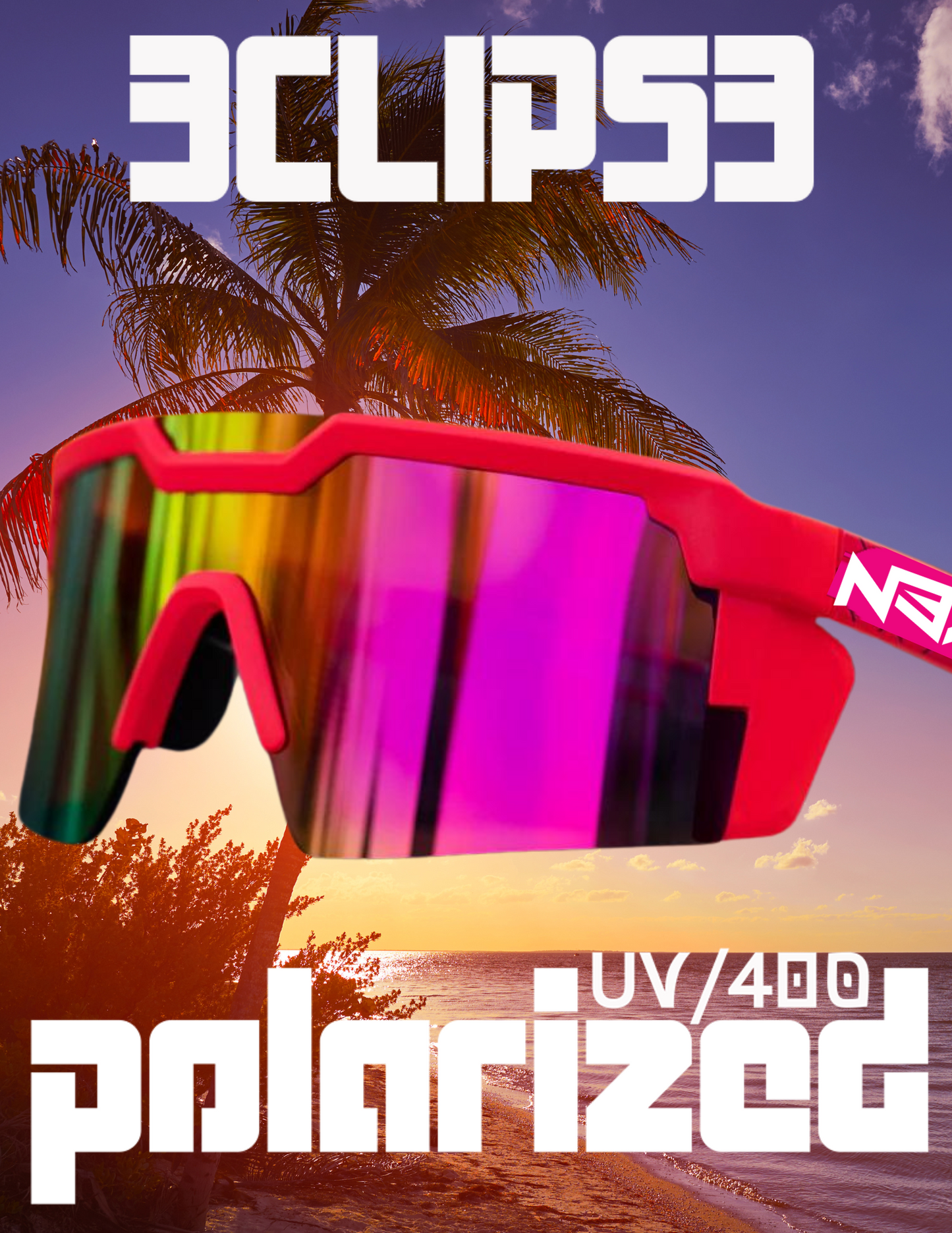 Nexus Brandz ECLiPSE PINK Sunshine POLARIZED UV/400 ANSI Z87+